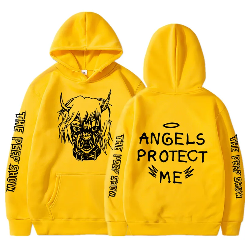 Мужская/женская одежда с открытым капюшоном Lil повседневные толстовки в стиле