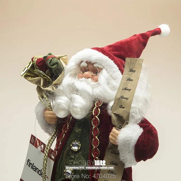 30 см Санта Клаус Святого Ника Kris Kringle Санта Санти Коллекция Фигурки плюшевые игрушки кукла рождественский подарок для детей