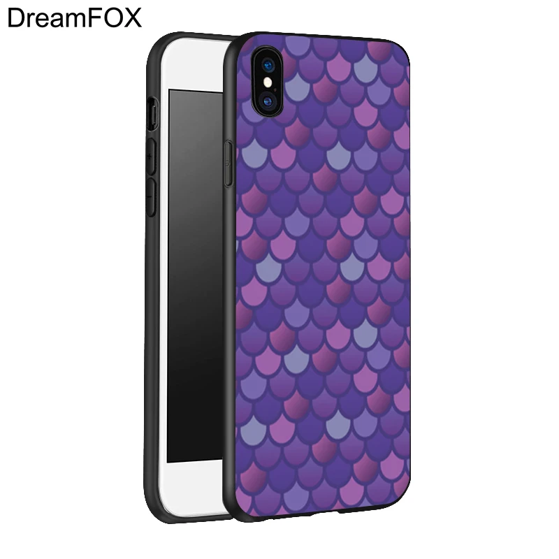 DREAMFOX L207 мандалы Русалка Черный Мягкий ТПУ силиконовый чехол для Apple iPhone 11 Pro XR XS Max X