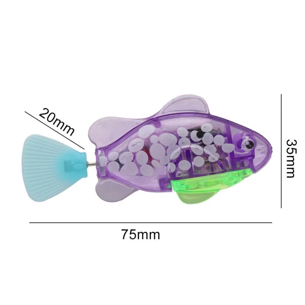 

Funny Swim Electronic Fish Toy Activated Battery Powered Pet For Fishing Tank Decorating Fish