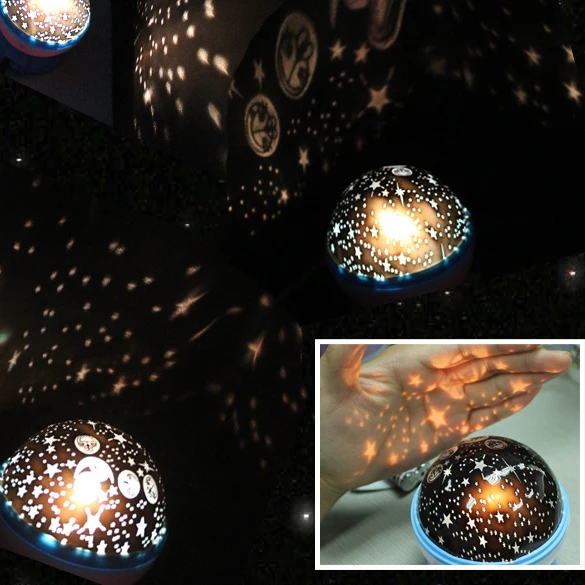 

Rotation Star Sky Kid Luminous Light Lamp Night Projector Romantic Decoration M09