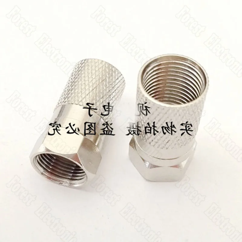 F головка самозатягивающийся соединитель метрический Кабельное ТВ коннектор