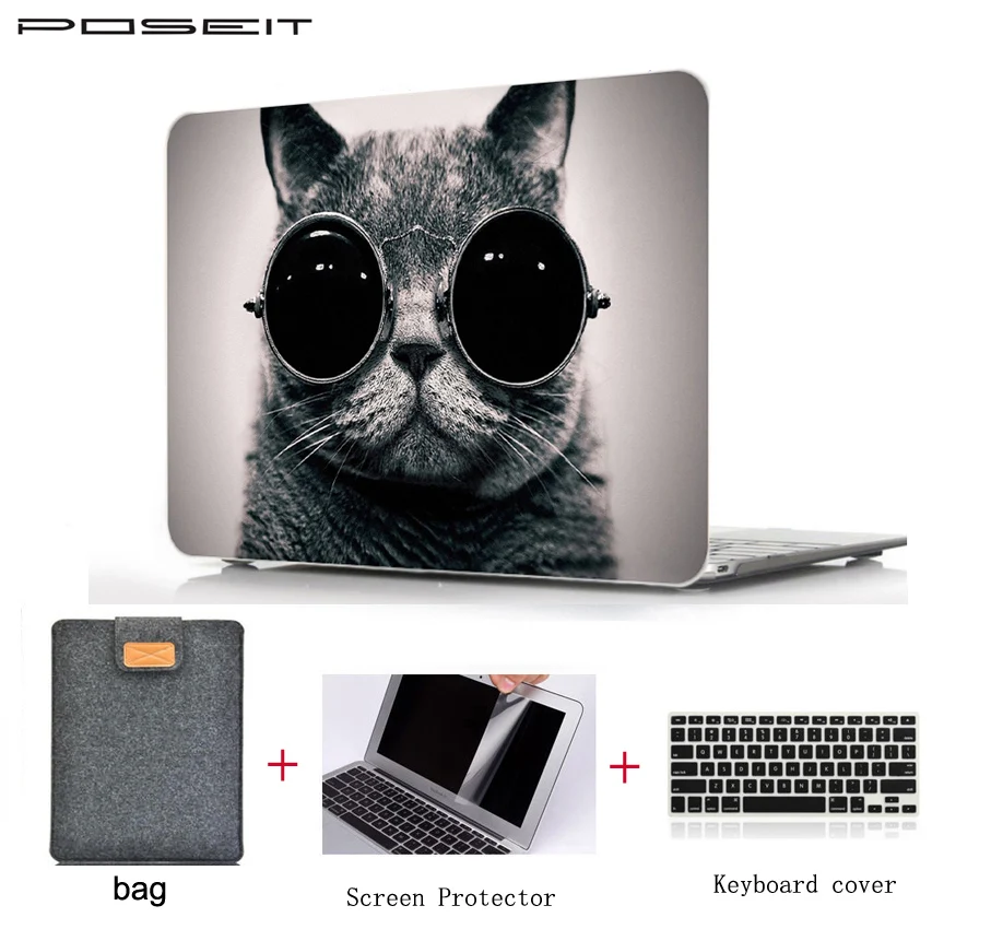 Жесткий чехол для Macbook Air 11 Pro Touch bar 13 15 Retina 12 ноутбука с масляной печатью матовый