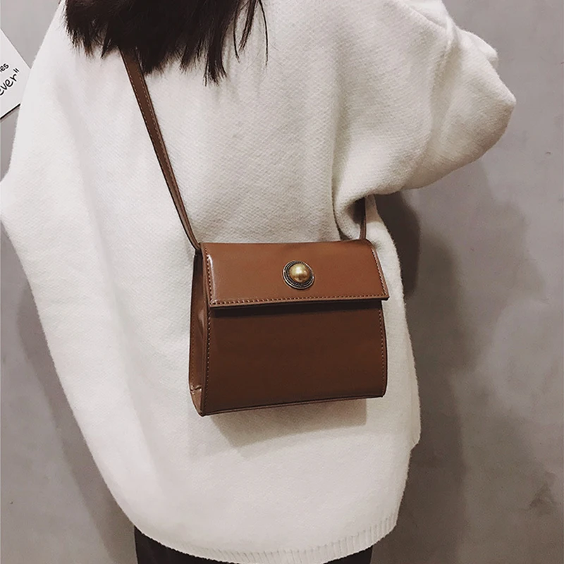 Женская качественная сумка на плечо модная маленькая сумка-мессенджер из мягкой