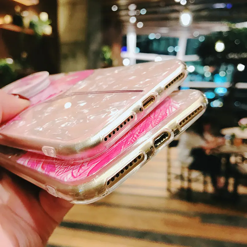 Мягкий чехол с изображением розового фламинго для iPhone 6, 6 S, 7, 8 X Plus, тонкий защитный бампер, чехол для iPhone 6S Plus, 7 Plus