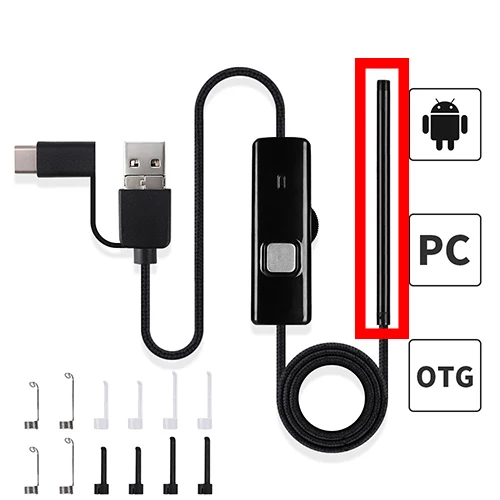pink 3 in 1 3 в 1 USB HD визуальная Ушная ложка для чистки ушей эндоскоп 5,5 мм мини-камера Android PC ушной отоскоп бороскоп инструмент забота о здоровье - Цвет: pink 3 in 1