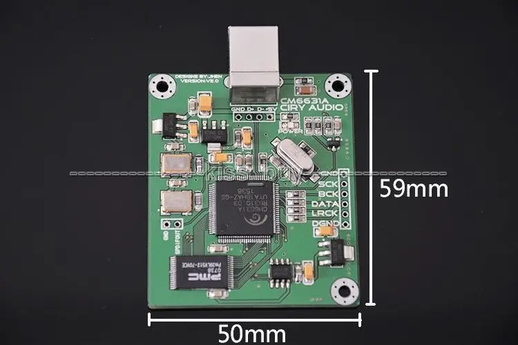 Плата ЦАП CM6631A карта цифрового интерфейса USB к выходу IIS SPDIF 24Bit 192K источник
