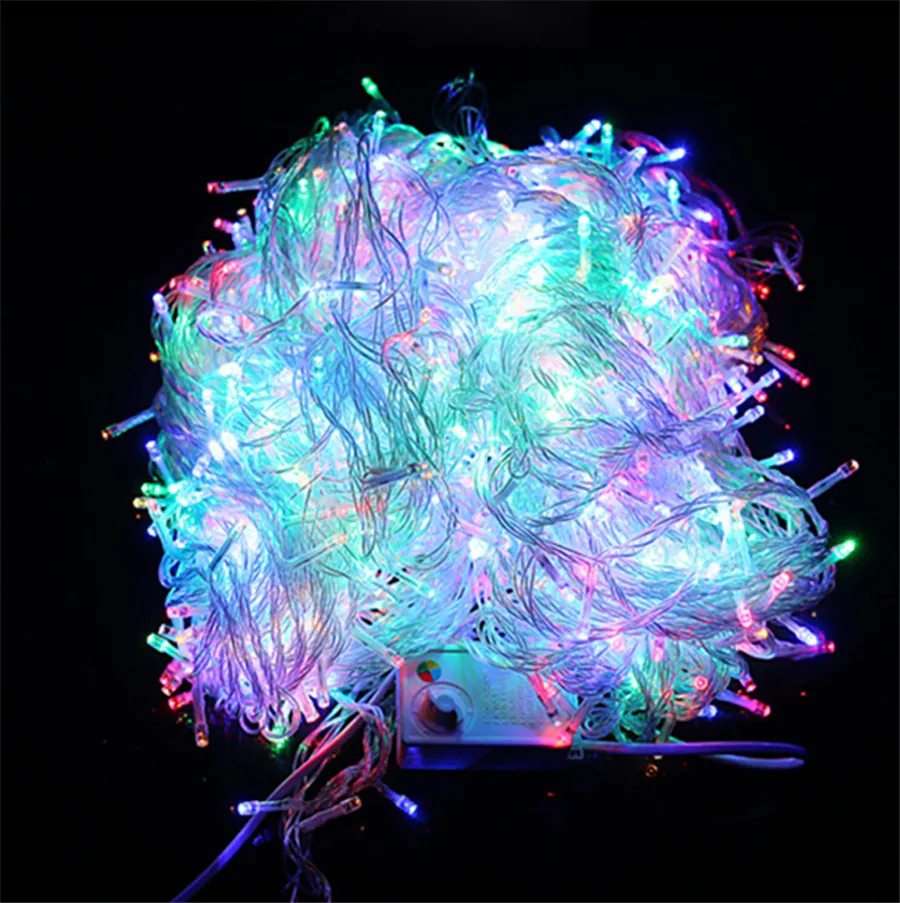 Рождественская светильник ная гирлянда 100 м 600 светодиодов водонепроницаемая