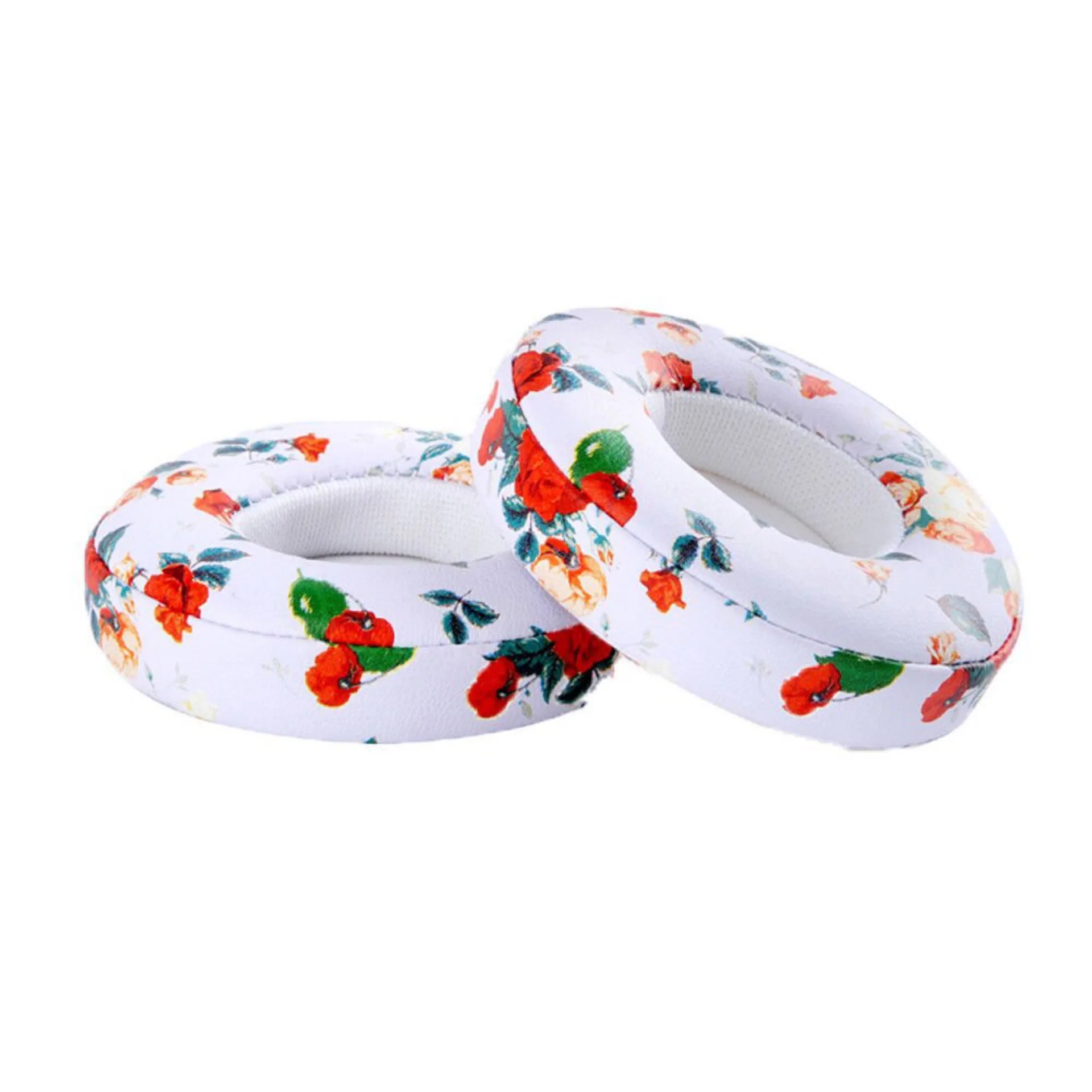 Черные и белые цветочные амбушюры сменные для наушников Monster Beats от Dr Dre Solo 2 0 3