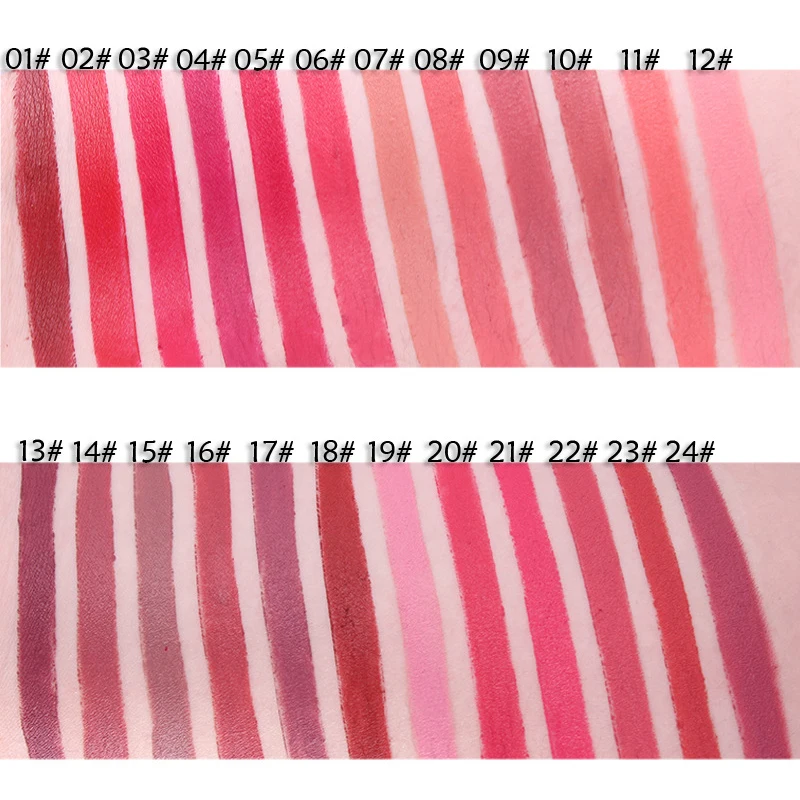 Жидкая матовая 05 # MISS ROSE Увлажняющая губная помада квадратная трубка тупой