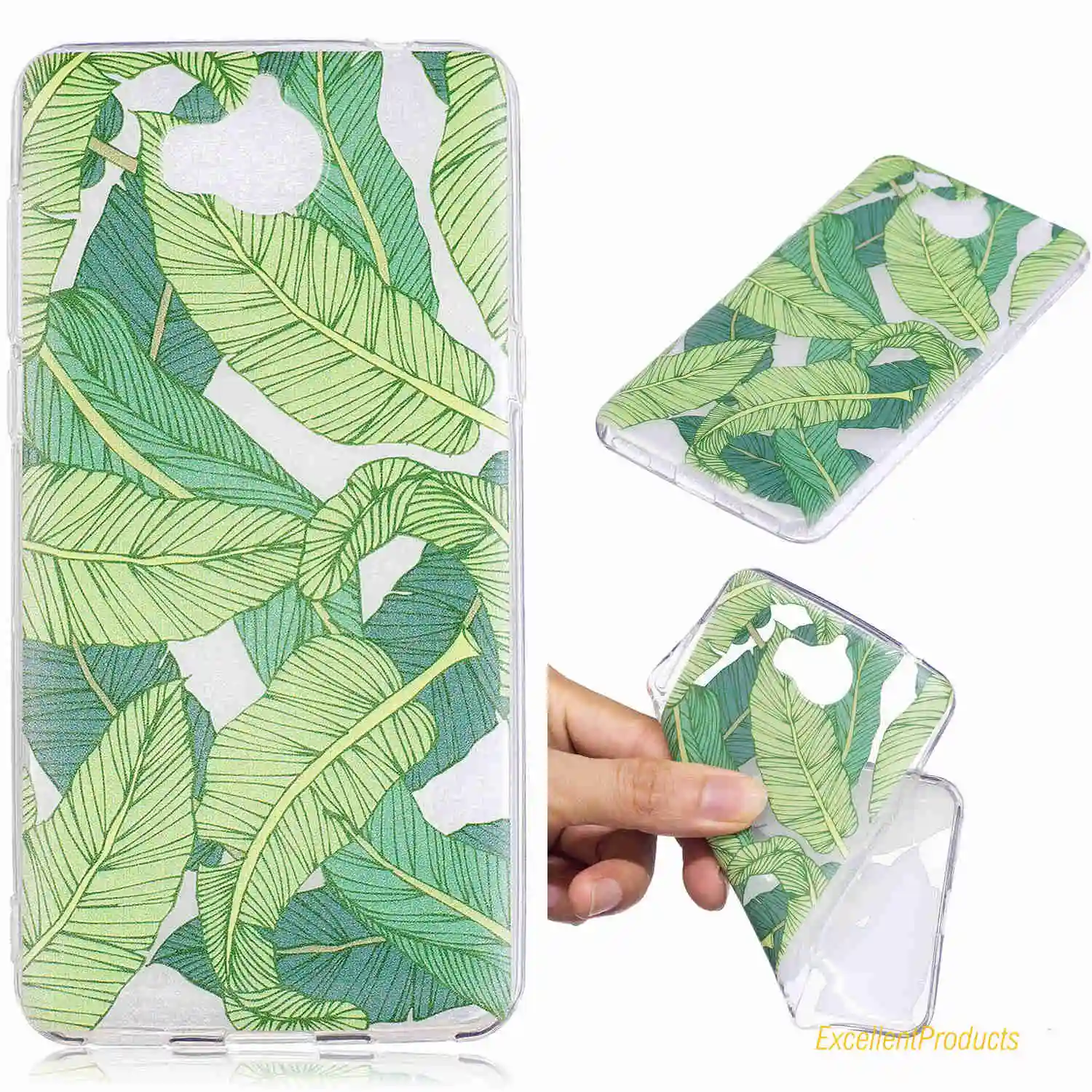 Силиконовый чехол с рисунком дерева, листьев, кошки, бабочки, цветов, девочки, панды, медведя, лошади и карикатурного узора для Huawei Y5 2017.