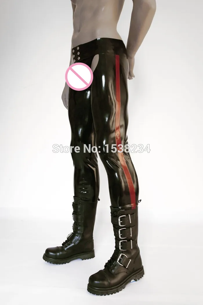 Латексные брюки резиновые мужские джинсы латексные длинные сексуальные брюки|men