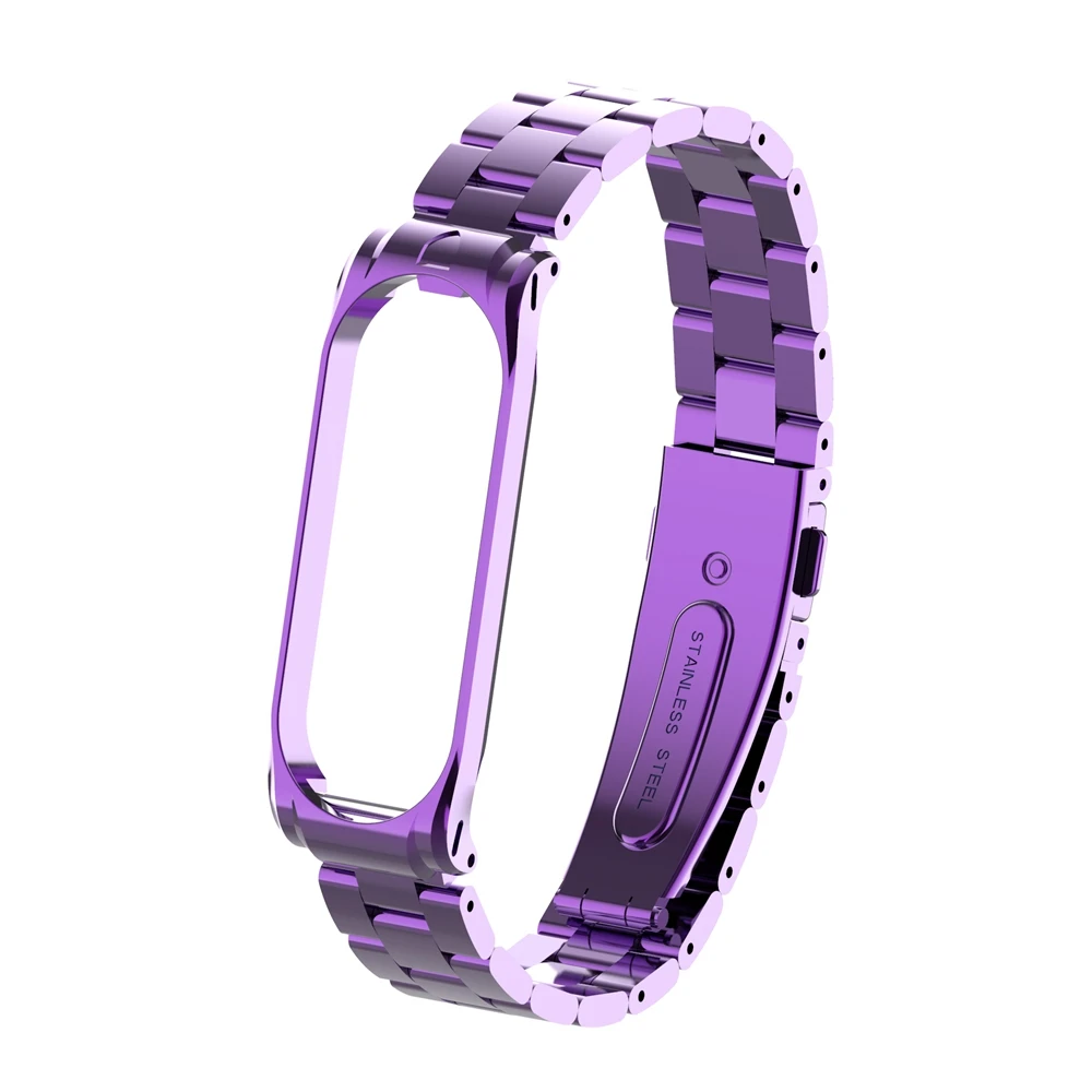Metal strap for Xiaomi band 4 Smart bracelet Sport Stainless steel wrist strap For Mi band 4 Replacement Accessories Women Men