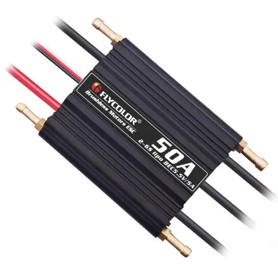 50A Flycolor 50A/70A/90A/120A/150A регулятор скорости бесщеточный ESC Поддержка 2-6S BEC 5,5 V/5A для модели корабля RC лодки - Цвет: 50A