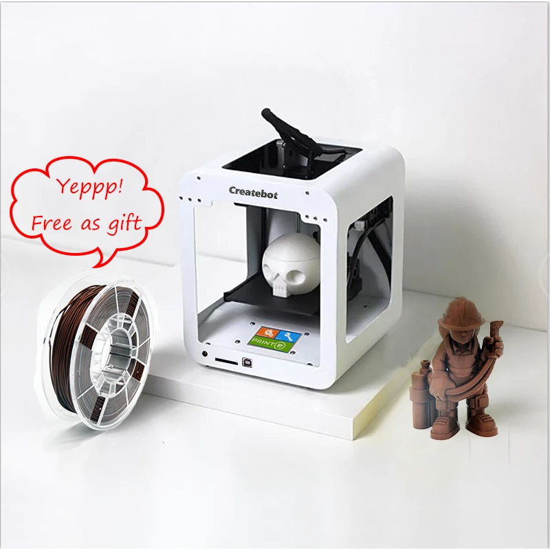 CreateBot красочные супермини 3d принтер сенсорный экран металлический чехол 3d принтер высокая точность 3D Drucker Impresora 3D