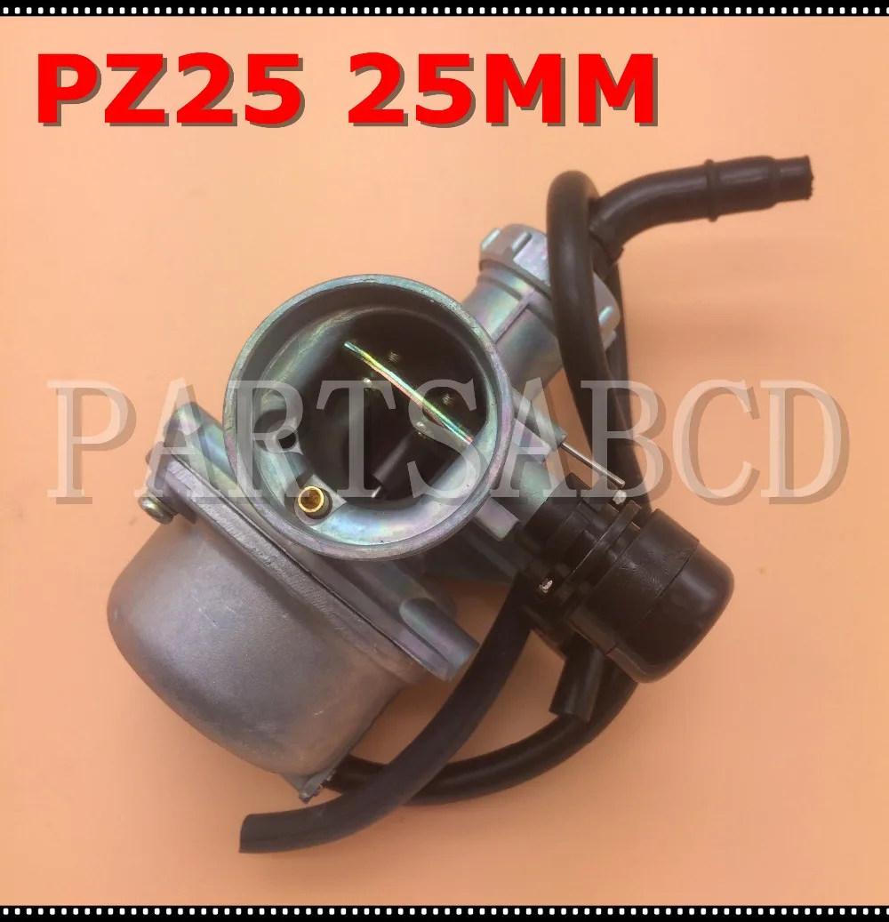 Карбюратор PZ25 25 мм ручной дроссель для квадроцикла 110CC 125CC|for atv|bike choke125cc quad |
