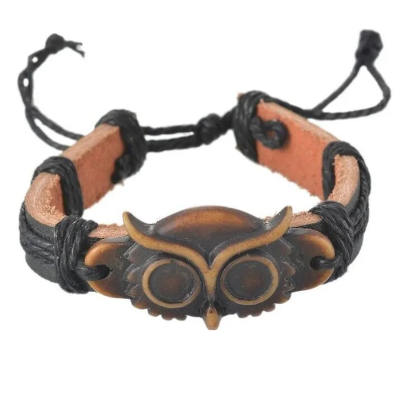 Мужские Женские Ювелирные изделия ручной работы Племенной яка кость Сова