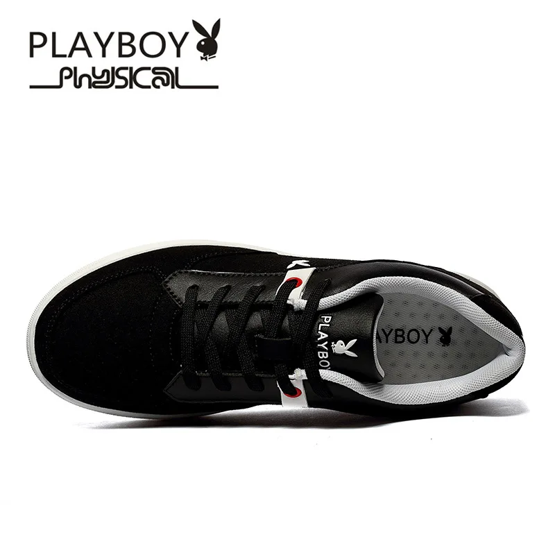 PLAYBOY/новинка года; сезон весна-осень; дышащая мужская модная повседневная обувь; удобная Легкая белая обувь из микрофибры; DS65126
