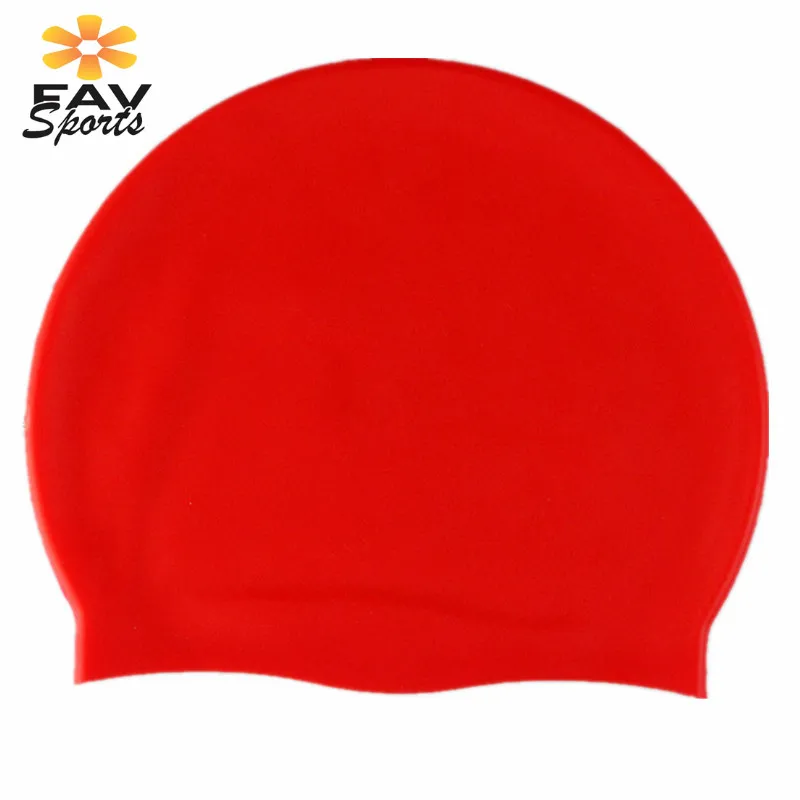 Горячая силиконовая шапочка для плавания гибкая Водонепроницаемая длинная
