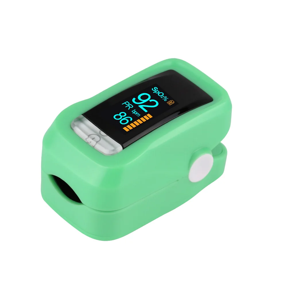 H1-Green RZ портативный оксигемометр для пальца анализаторы здоровья для дома Oximetro медицинский пульсометр OLED на палец PR SPO2 метр Пульсоксиметр - Цвет: H1-Green