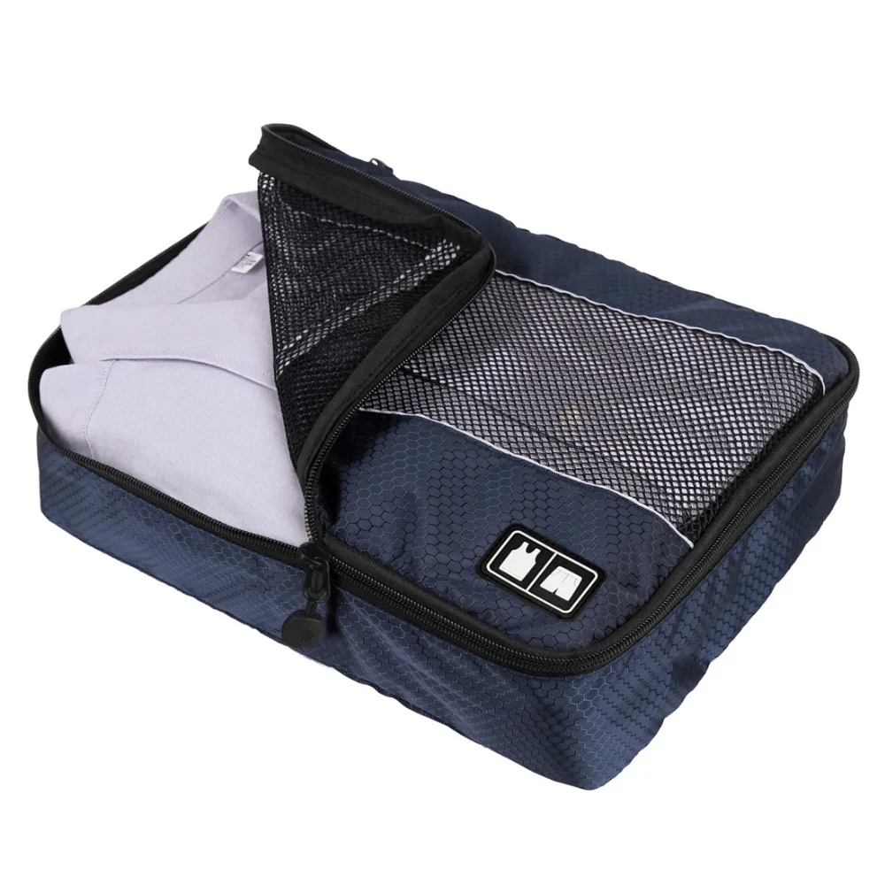 BAGSMART 3 шт. унисекс упаковка для одежды кубики дорожные сумки рубашки брюки