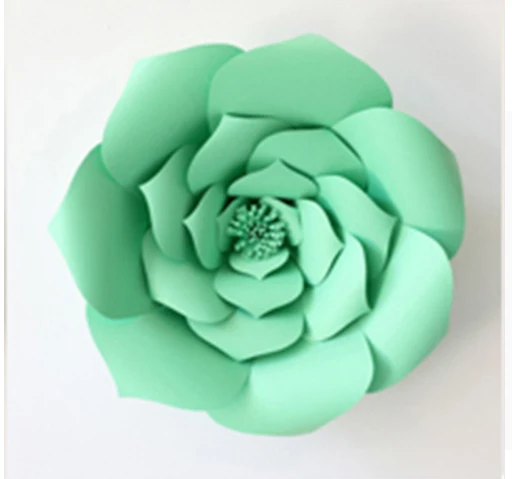 30cm green Детский душ 30 см настенный фон цветы бумажные цветы свадебное украшение DIY для создания искусственных цветов розы бумажные поделки для свадьбы цветок - Цвет: 30cm green