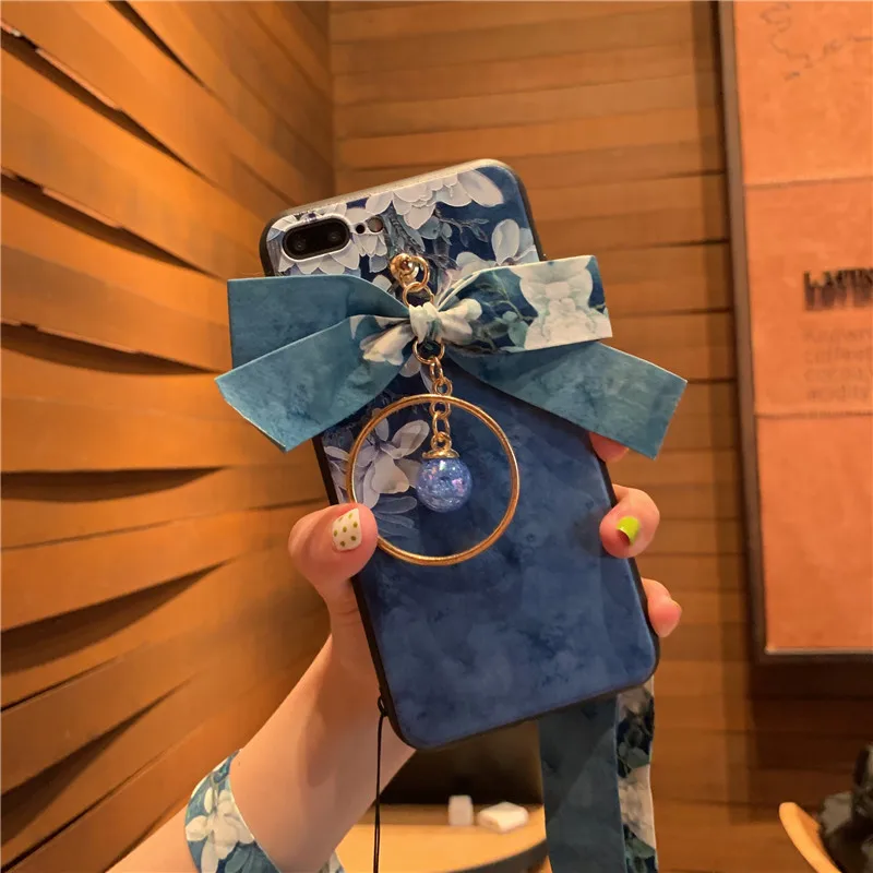 Милый подвесной мягкий чехол для телефона Apple iphone 6 6s 7 8 Plus X XS XR MAX |