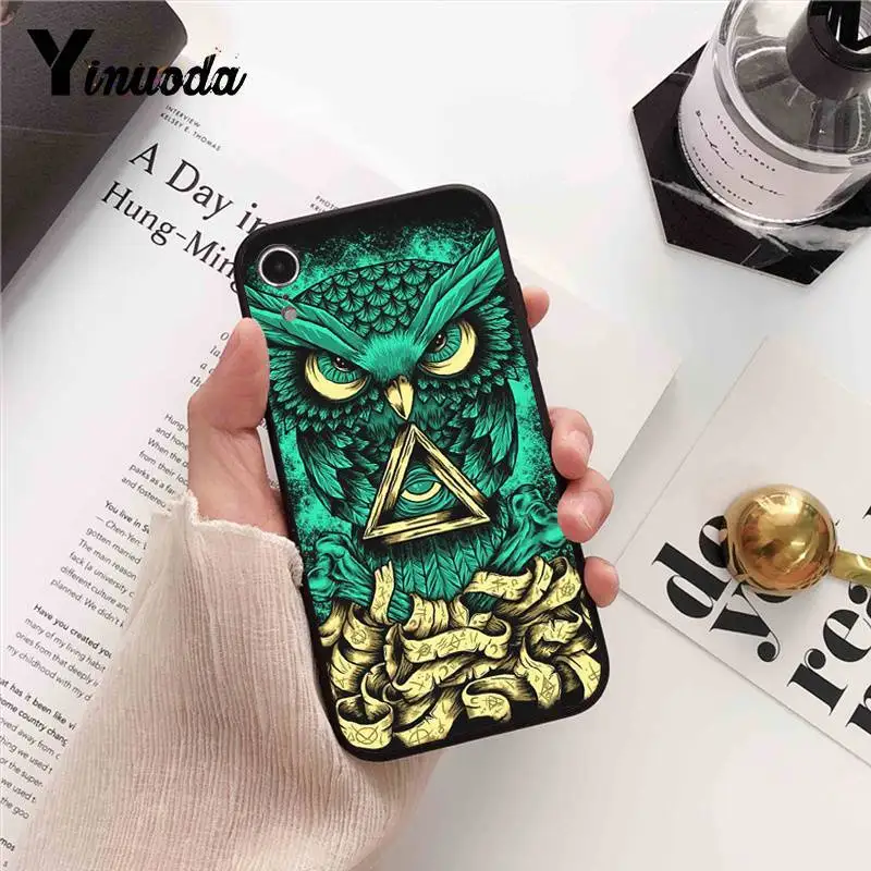Yinuoda Сова и Ловец снов Splendid аксессуары для телефонов Чехол для iPhone 7 6X8 6s Plus 5S SE XR XS MAX11 11pro 11promax