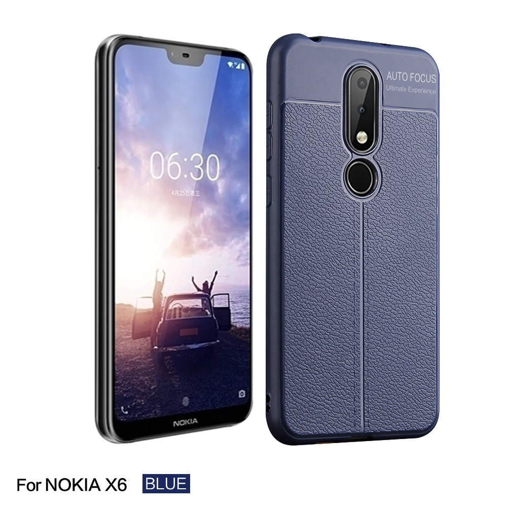 Роскошные Dermatoglyph телефона для Nokia X6 ТПУ Мягкий силиконовый чехол назад чехлы