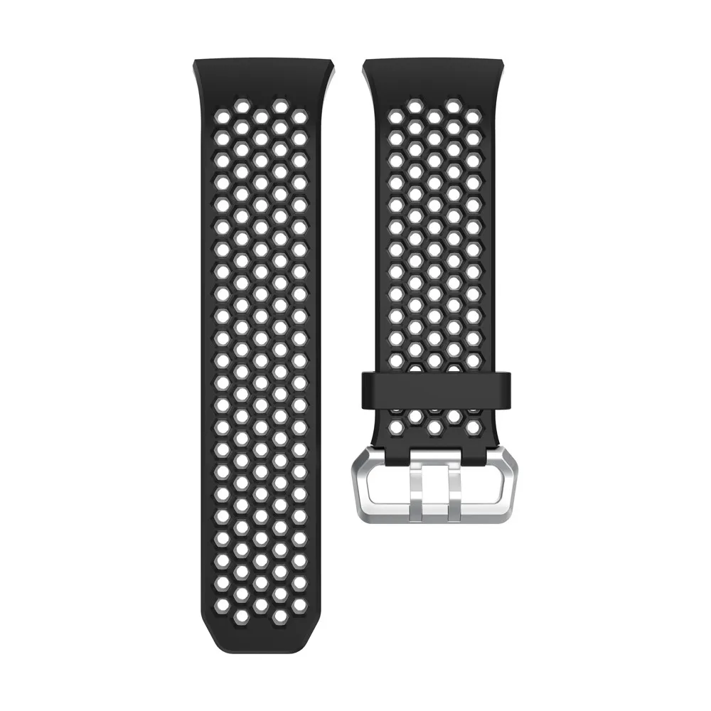 Легкие вентилируемые силиконовые спортивные часы Браслет для Fitbit Ionic Смарт часы Регулируемый сменный Браслет аксессуар