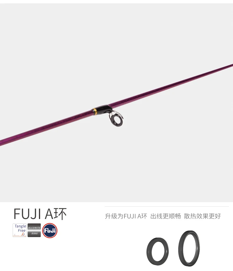 Trulinoya полный fuji части 1,68 м литье стержень UL action 2 секции Супер Ощущение бас стержень форель стержень