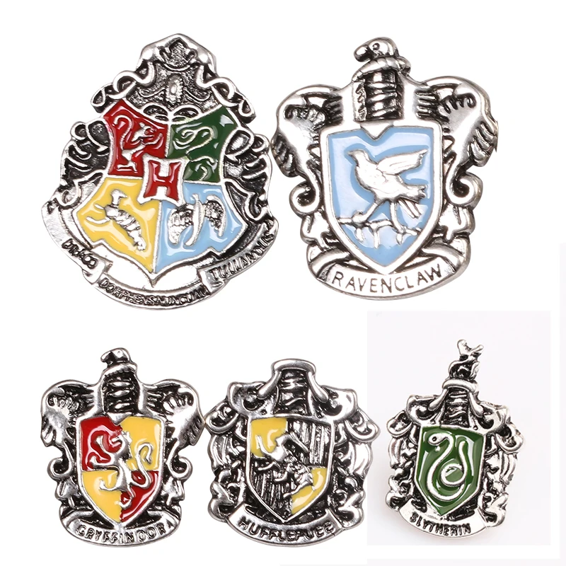 SG модные ювелирные изделия Хогвартс Слизерин Гриффиндор Ravenclaw Hufflepuff школьный значок брошь для женщин и мужчин ювелирные изделия