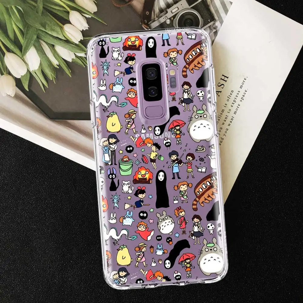 tpu A798 Милый чехол для телефона с персонажем аниме Kaonashi Spirited Away Ghibli для samsung S10 S9 S8 Plus s7 s6 edge a6 a5 TPU силиконовый чехол - Цвет: tpu A798