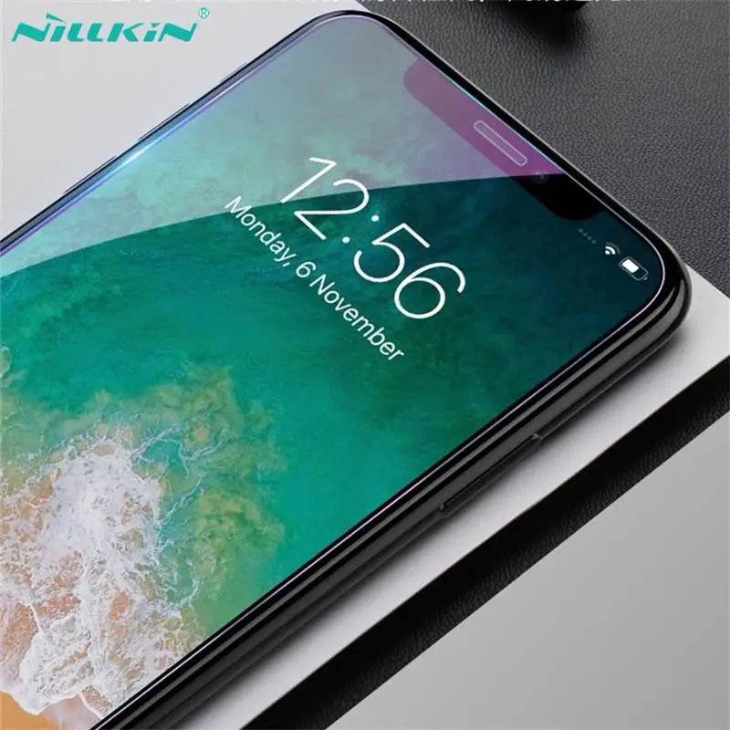 Закаленное стекло для iPhone X XS взрывобезопасная Защитная пленка Nillkin с защитой от