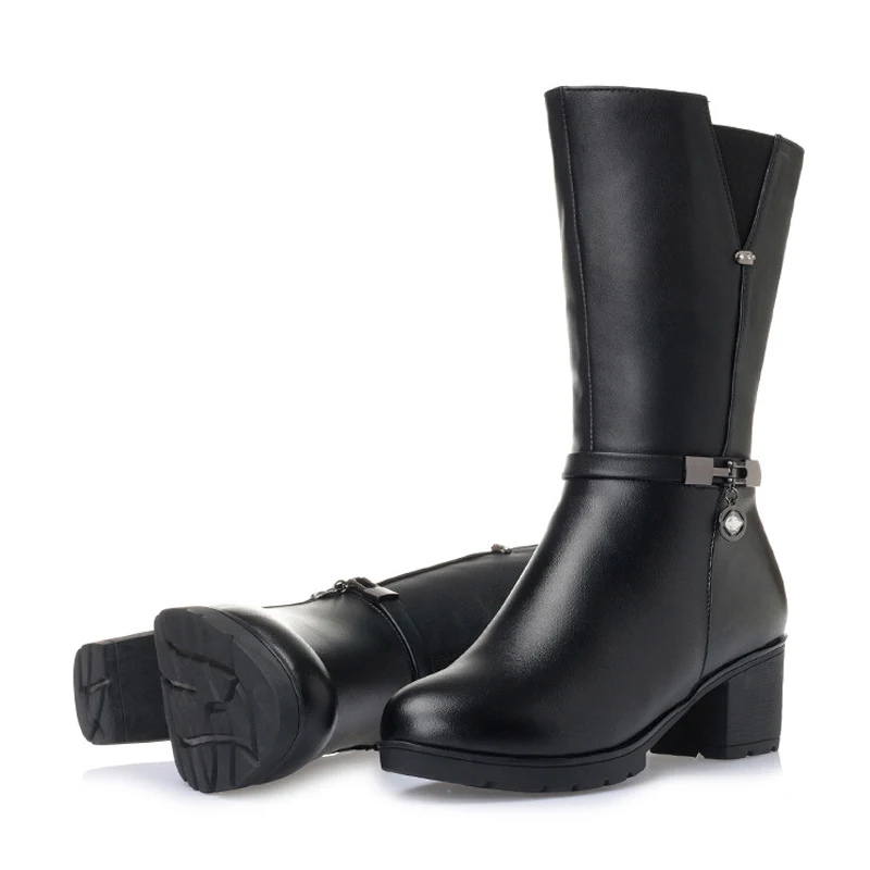 SONDR/короткие плюшевые высокие сапоги зимняя обувь на платформе и высоком каблуке