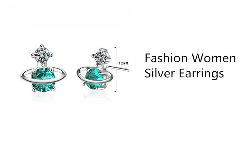 TJP серьги с покрытием из чистого серебра для женщин аксессуары вечерние Модные