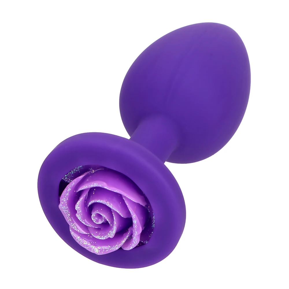 IKOKY Sex Products Anal Butt Plug Prostate Massage Rose Flower Silicone Toys For Women | Красота и здоровье