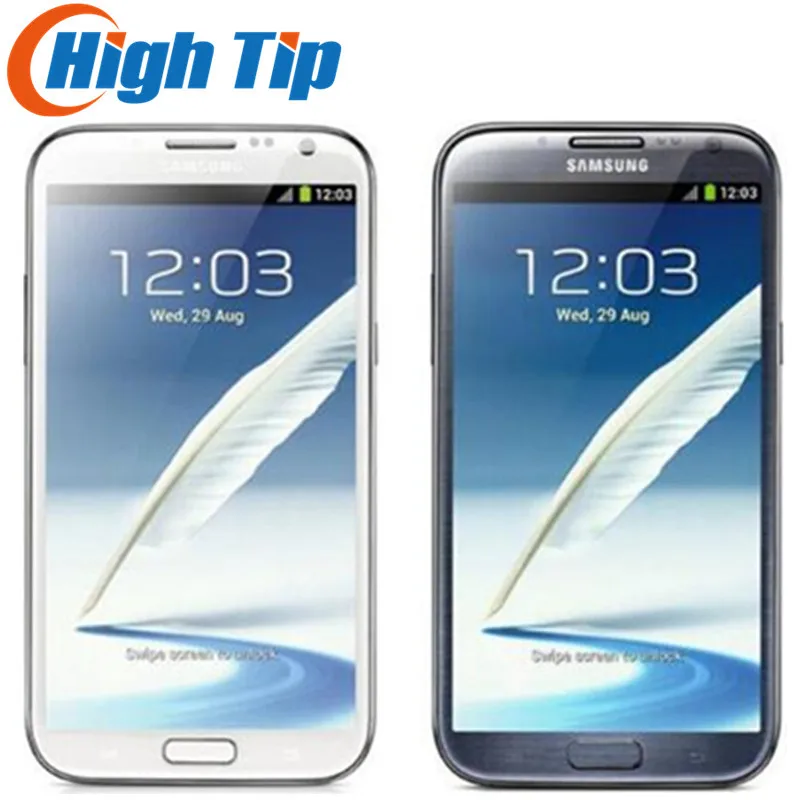 Оригинальный Восстановленный телефон samsung Galaxy Note II 2 N7100 европейская версия N7105
