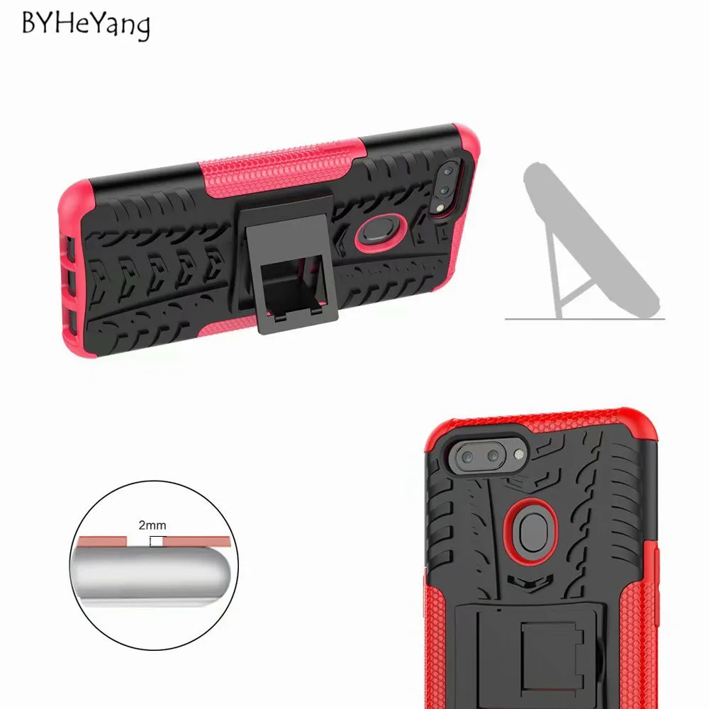 For Oppo A3s Case for A5 Heavy Duty Armor Slim Hard Tough Rubber Cover Silicon Coque A3S A 3S / |