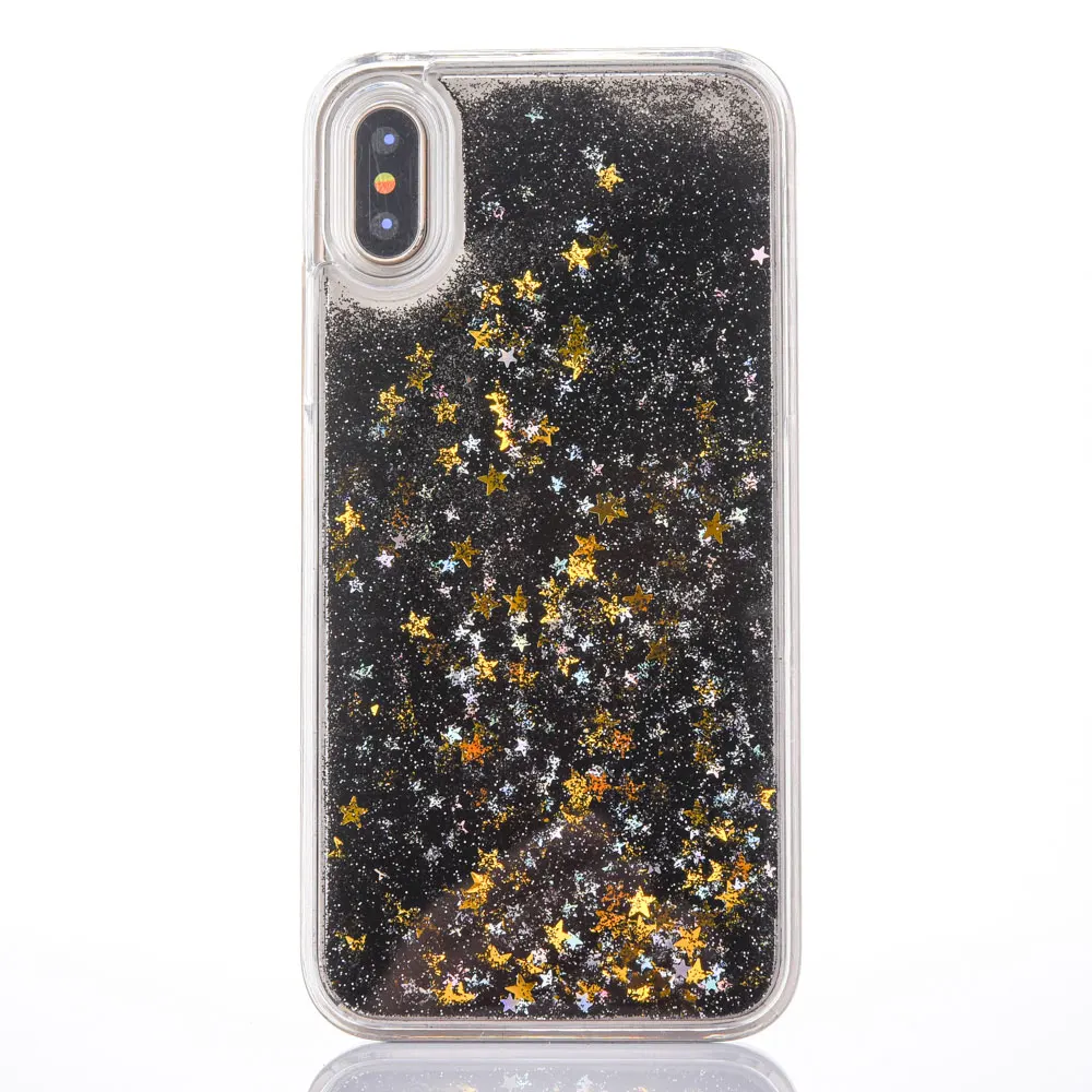 Чехол FQYANG Star Dynamic Liquid Quicksand для SAMSUNG S8 PLUS S7 EDGE S6 edge plus J7 A7 S5 Прозрачный чехол для задней панели ПК телефона - Цвет: 4