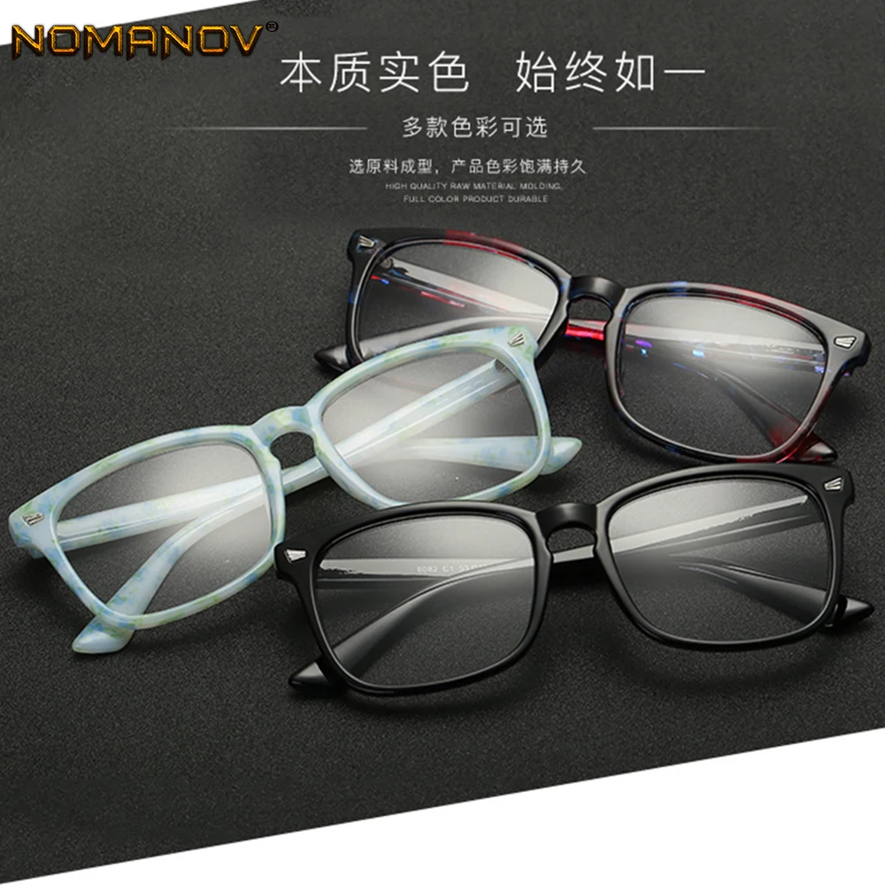 

Fashion Personality Oversized Square Frame Classic TREND Spectacles with Optical Lenses or Photochromic Gray / Brown Lenses