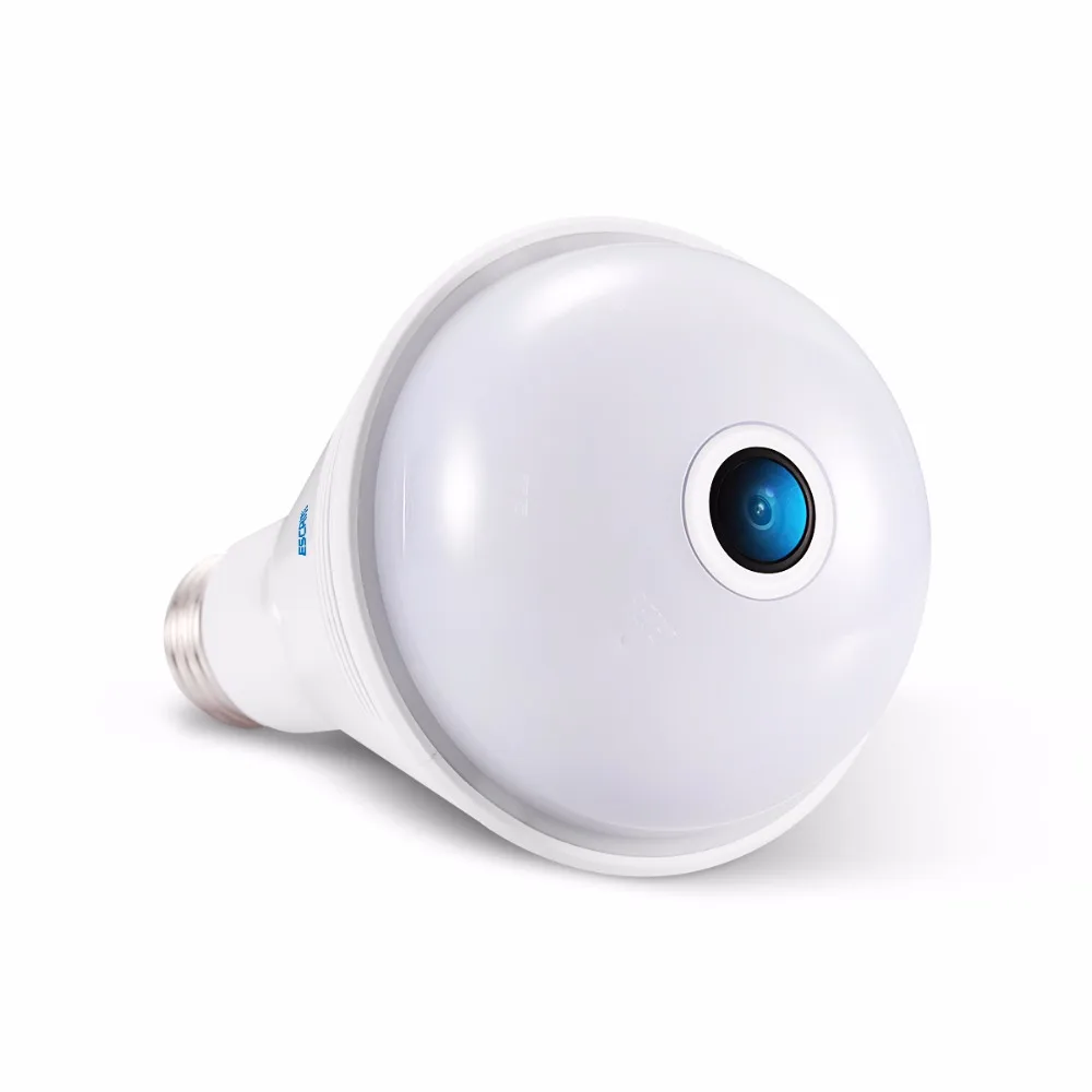 ESCAM QP137 2MP 360 панорамный wifi bluetooth динамик световая камера Поддержка беспроводного
