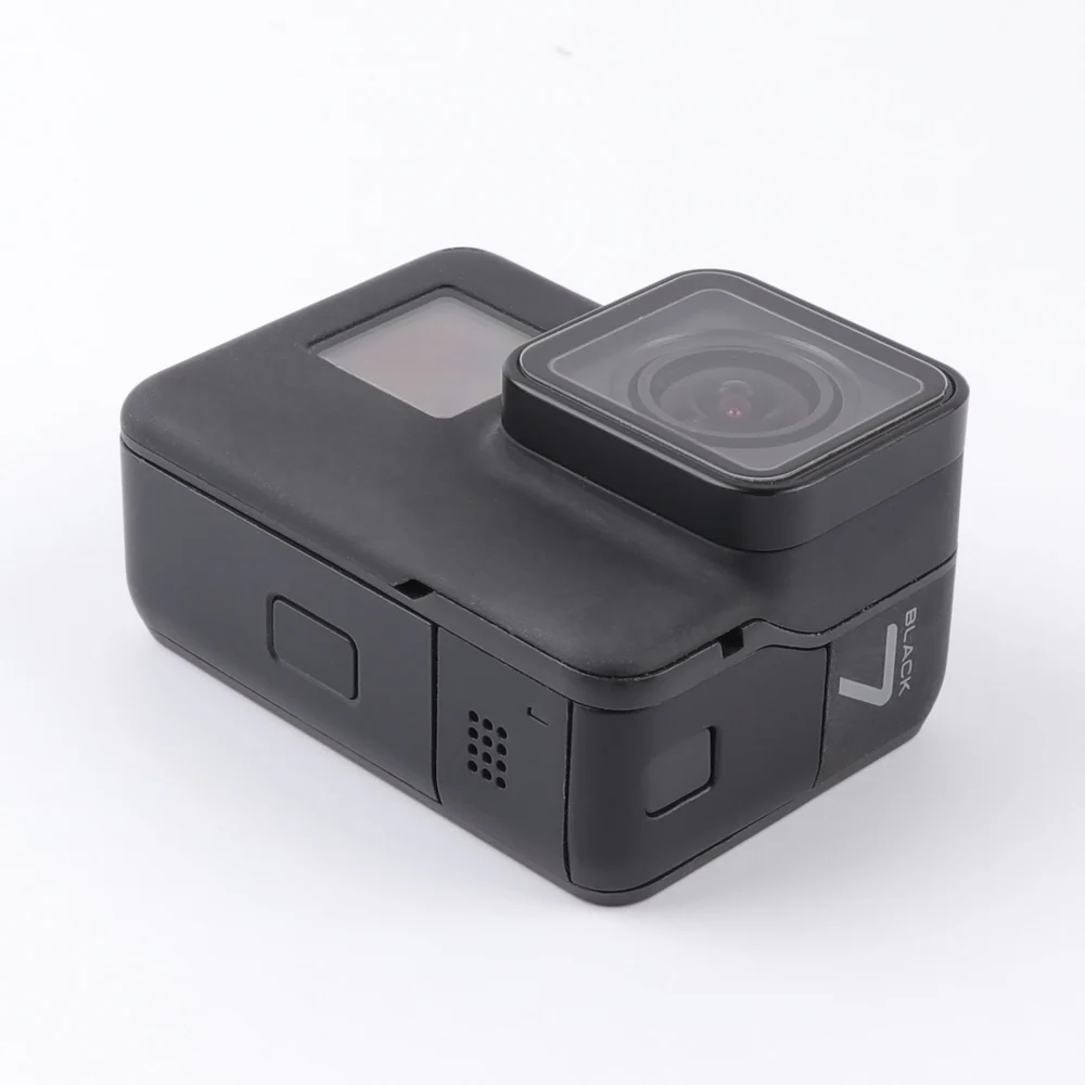 Заменить GoPro корпус Hero 7 черные открытые камера боковое отверстие чехол сменный USB