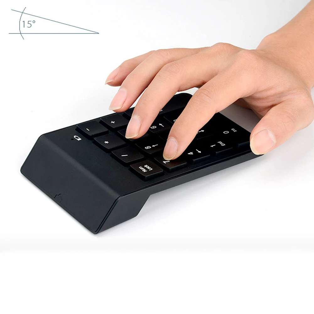 Портативный Мини Тонкий 2.4 ГГц AAA 1.5 В Беспроводной цифровая клавиатура 18 клавиши