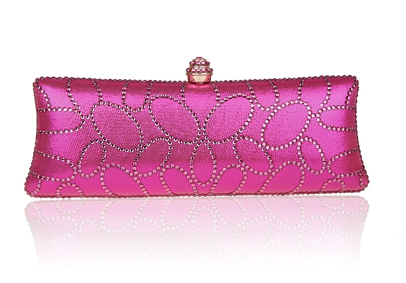 2016 благородная ярко-розовая китайская женская Свадебная вечерняя сумка-клатч