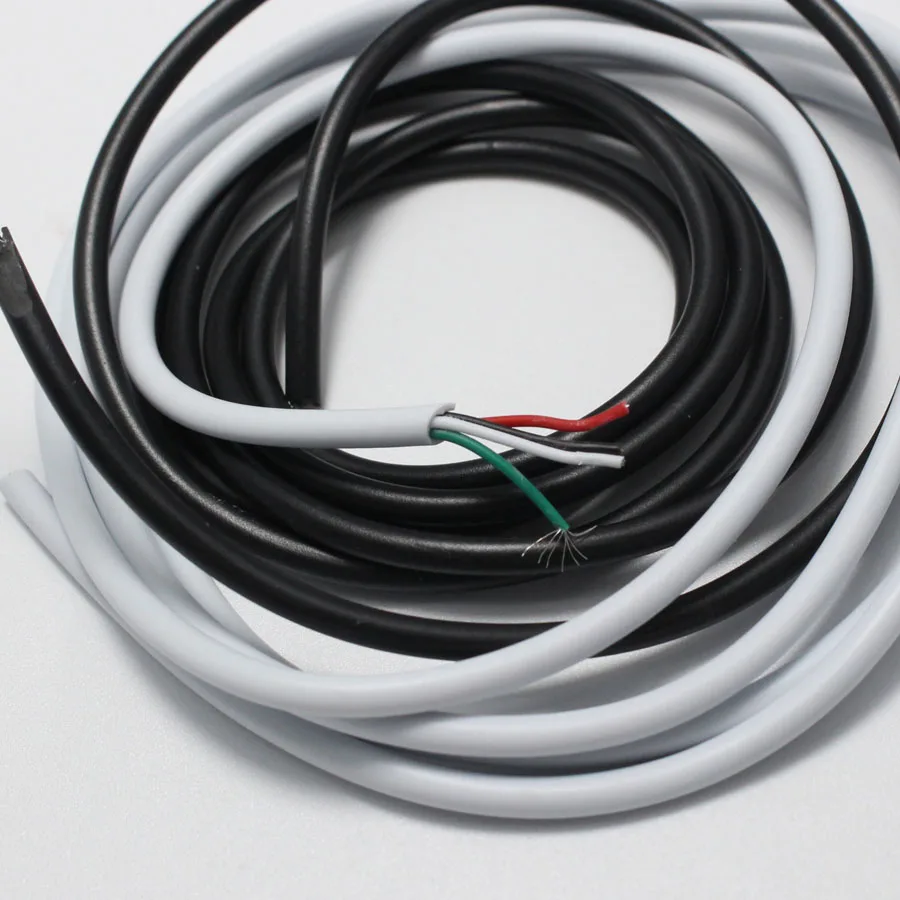 10 метров 4 в 1 провод белый черный кабель для передачи данных USB сделай сам штекер