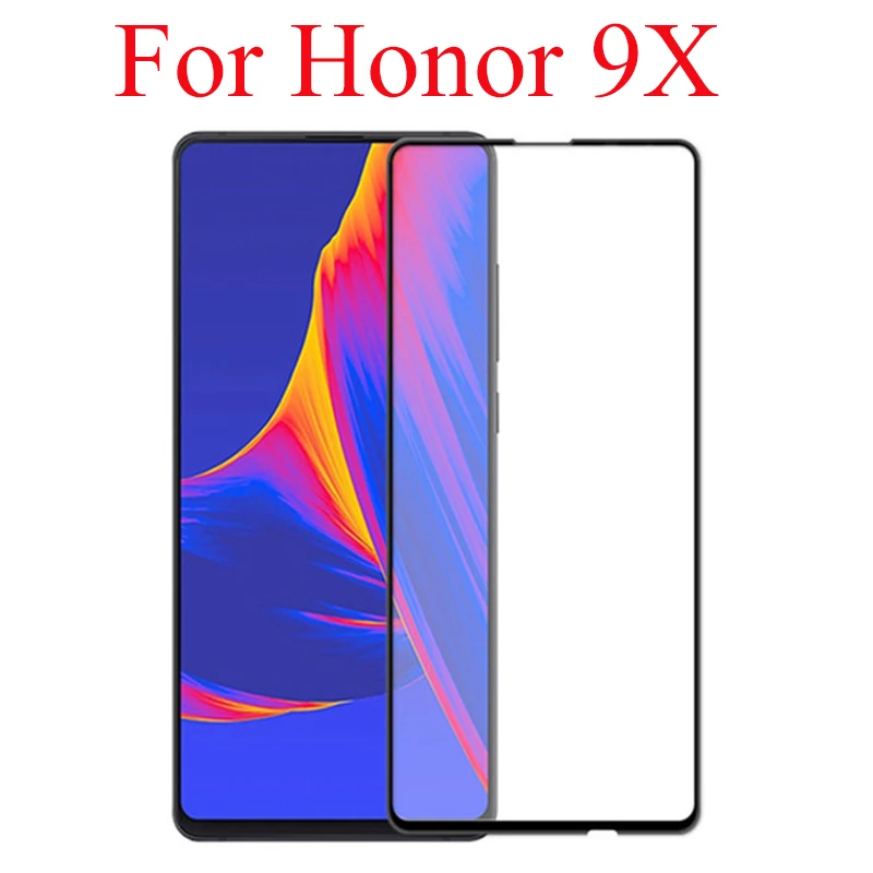 10 шт/партия 3D полный Клей закаленное стекло для huawei honor 9X полное покрытие 9 H защитная пленка протектор экрана для huawei 9i