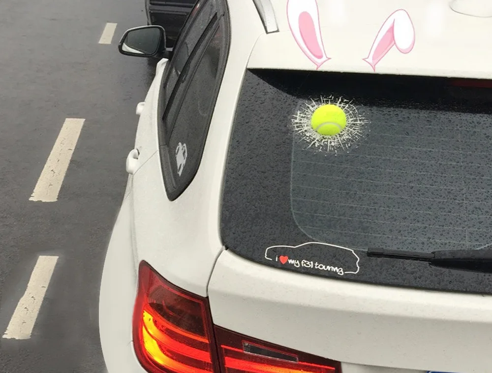 2019 забавные теннисные мячи 3d хит наклейки кузов автомобиля стикеры Стайлинг для