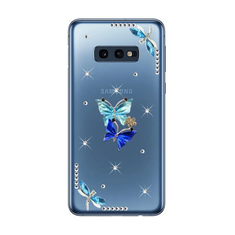 Чехол для телефона Samsung Galaxy S10 Plus S20 Ультра чехол с цветами Прозрачный A21s Note 8 20 S10e A22