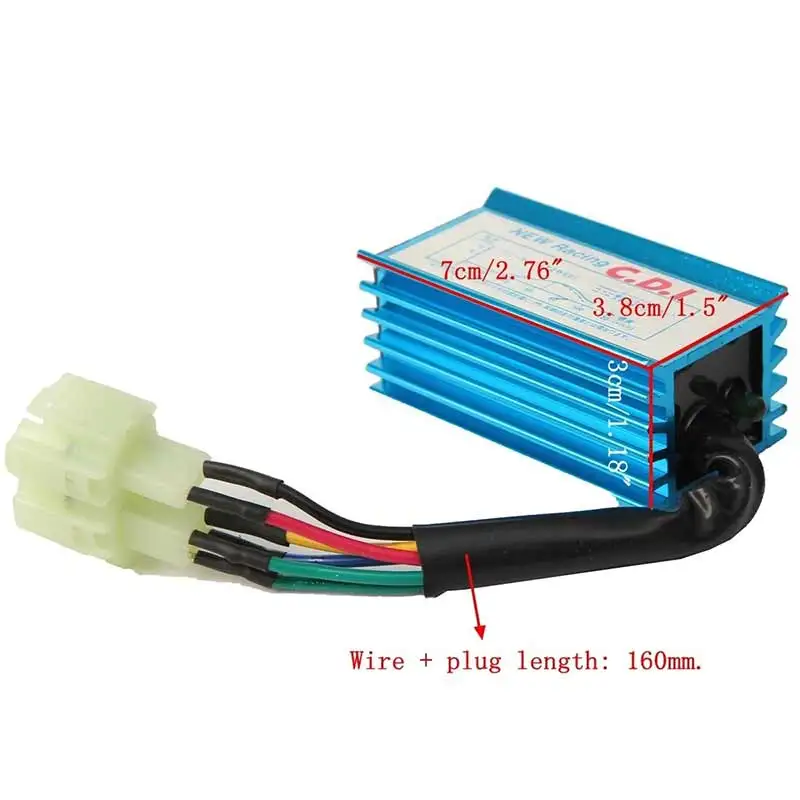 Производительность 6 Pin Racing CDI Коробка Катушка зажигания для GY6 скутер мопед 50cc 150cc